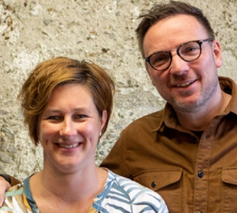 Walfried Giltjes en zijn echgenote